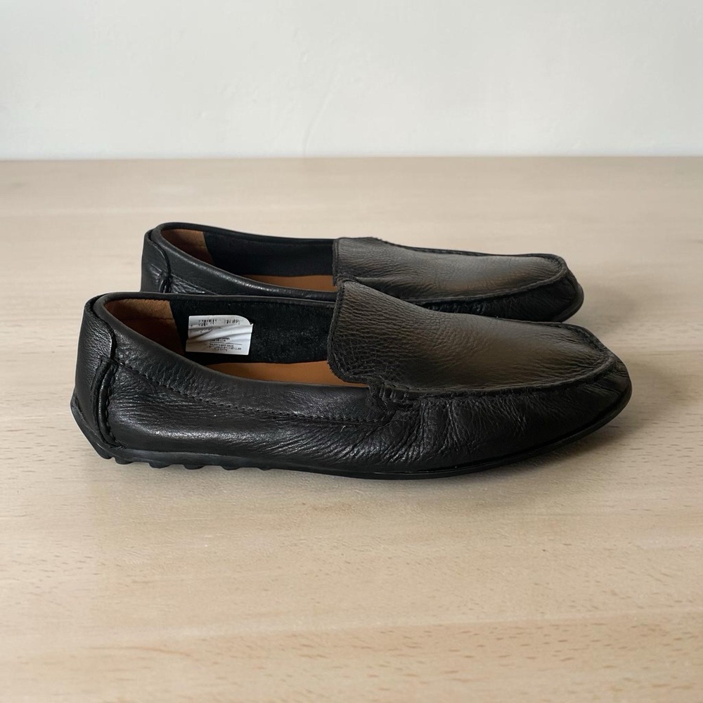 Clarks Collection Loafer  Moccasins Size 8M EU 41 Black Soft Leather Comfort